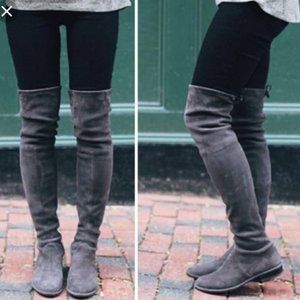 Unisa Grey Maury Over-the-Knee Boot w/ tie, size 8